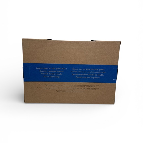 Clarks Men's Size 10 Brown Suede Moccasin Slippers Plaid Lined Indoor/Outdoor - Picture 5 of 9